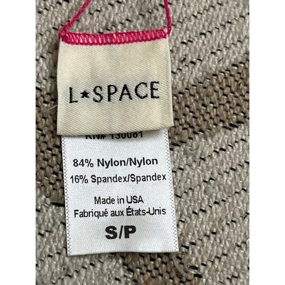 Lspace Dawn Bikini Bandeau Halter Swim Top, Bougainvillea, MSRP $110,size small